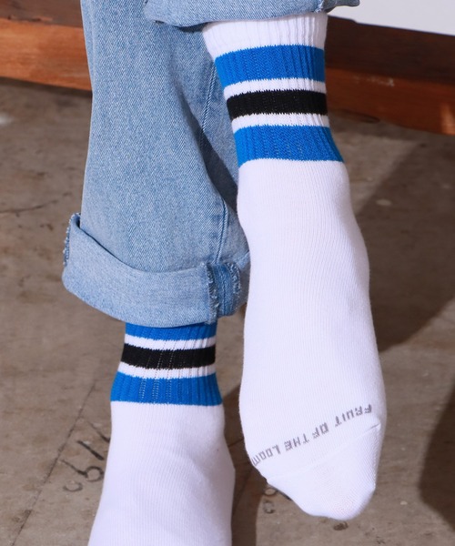 FRUIT OF THE LOOM（フルーツオブザルーム）の「FRUIT OF THE LOOM/フルーツオブザルーム 10PAIR SOCKS  VALUE PACK 靴下10足セット メンズ 夏物 夏服（ソックス/靴下・メンズ・ホワイト・25cm-27cm）」の9枚目の写真