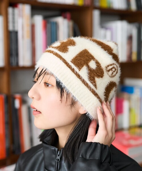 UMBRO × FREAK'S STORE/アンブロ 別注 モヘアロゴビーニー（ニット