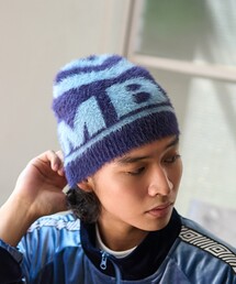 UMBRO ニットキャップ VINTAGE ブルー umbro ニット帽 ニットキャップ UMBRO/アンブロ 別注 Beanie