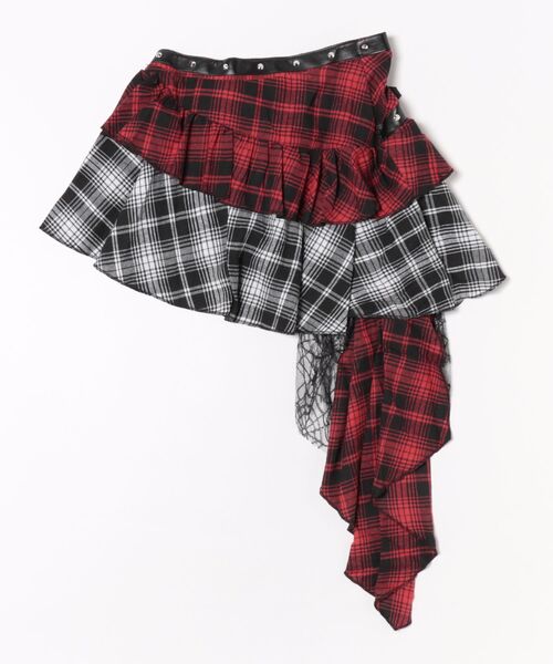 Figments（フィグメンツ）の「パンクレイヤードチェックイレヘムスカート（スカート・レディース・その他1・FREE）」の8枚目の写真