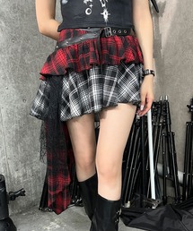 Figments | パンクレイヤードチェックイレヘムスカート(スカート)
