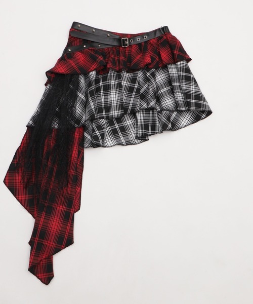 Figments（フィグメンツ）の「パンクレイヤードチェックイレヘムスカート（スカート・レディース・その他1・FREE）」の5枚目の写真