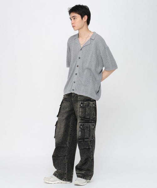 3.3 Field Trip (3.3フィールドトリップ)の「3.3 Field Trip/カーゴポケットデニム(デニムパンツ・メンズ・ブラック/ブルー・LARGE/MEDIUM)」の8枚目の写真