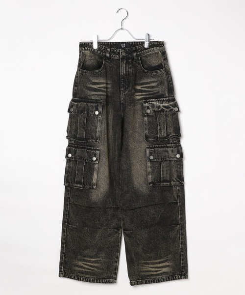 3.3 Field Trip (3.3フィールドトリップ)の「3.3 Field Trip/カーゴポケットデニム(デニムパンツ・メンズ・ブラック/ブルー・LARGE/MEDIUM)」の12枚目の写真