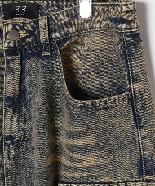 3.3 Field Trip (3.3フィールドトリップ)の「3.3 Field Trip/カーゴポケットデニム(デニムパンツ・メンズ・ブラック/ブルー・LARGE/MEDIUM)」の16枚目の写真