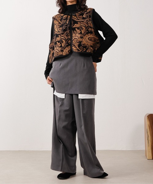 セール】ペイズリー柄ゴブランベスト（ベスト）｜emesuelee