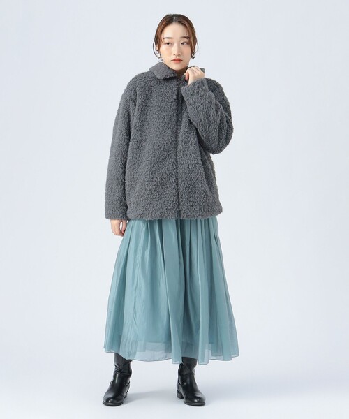 BEAMS HEART（ビームスハート）の「シャギー ドロスト ブルゾン（ブルゾン・レディース・チャコールグレー/ブラウン系その他2・FREE）」の5枚目の写真