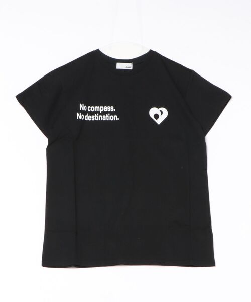 ANAP(アナップ)の「ハート メッセージ プリント Tシャツ(Tシャツ/カットソー・レディース・ホワイト/ピンク/ブラック・FREE)」の14枚目の写真