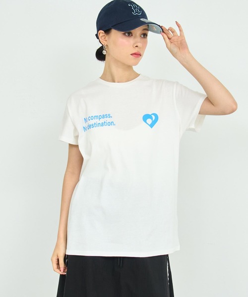 ANAP(アナップ)の「ハート メッセージ プリント Tシャツ(Tシャツ/カットソー・レディース・ホワイト/ピンク/ブラック・FREE)」の16枚目の写真