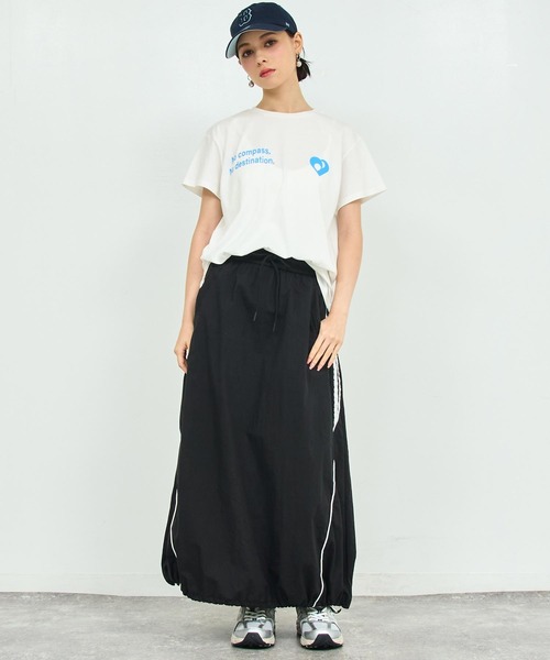 ANAP(アナップ)の「ハート メッセージ プリント Tシャツ(Tシャツ/カットソー・レディース・ホワイト/ピンク/ブラック・FREE)」の6枚目の写真