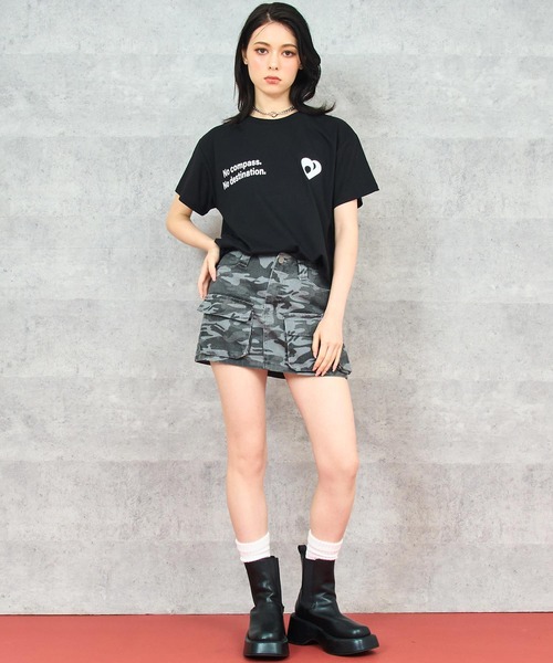ANAP(アナップ)の「ハート メッセージ プリント Tシャツ(Tシャツ/カットソー・レディース・ホワイト/ピンク/ブラック・FREE)」の8枚目の写真