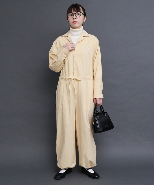 セール】○COTTON DYED POPLIN オールインワン（つなぎ/オールインワン