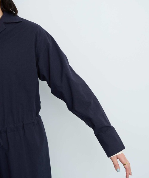 I am I in fact...（アイアムアイインファクト）の「●COTTON DYED POPLIN オールインワン（つなぎ/オールインワン・レディース・ネイビー/ピンク/ベージュ・FREE）」の15枚目の写真