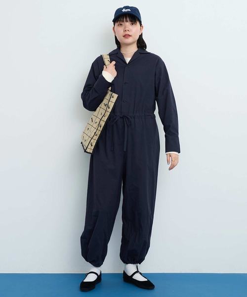 セール】○COTTON DYED POPLIN オールインワン（つなぎ/オールインワン