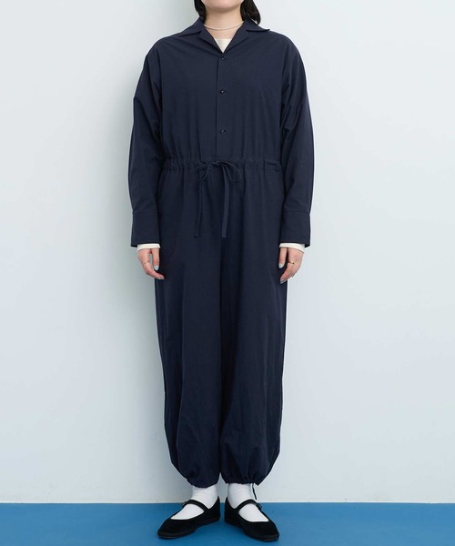 I am I in fact...（アイアムアイインファクト）の「●COTTON DYED POPLIN オールインワン（つなぎ/オールインワン・レディース・ネイビー/ピンク/ベージュ・FREE）」の11枚目の写真