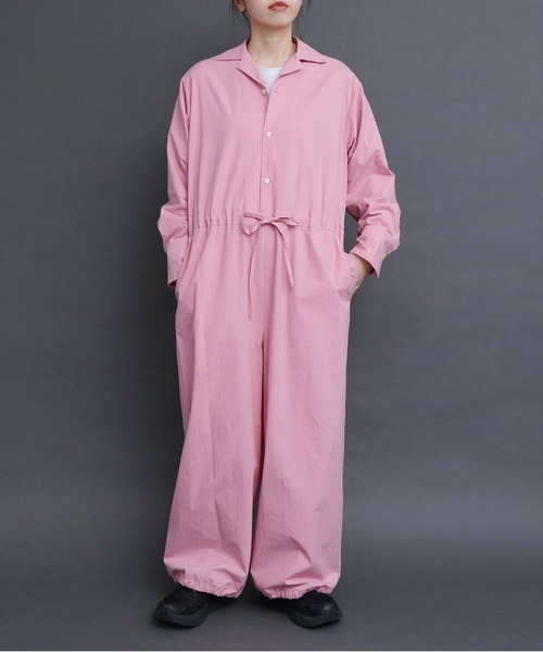 セール】○COTTON DYED POPLIN オールインワン（つなぎ/オールインワン