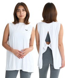 ROXY | FEEL THE WIND TANK/ロキシー水陸両用速乾UVケアバックカッティングデザインノースリーブ・タンクトップ（水着）(タンクトップ)