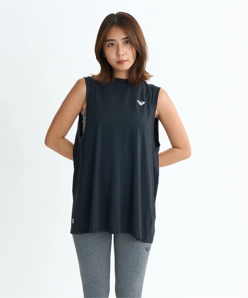ROXY（ロキシー）の「FEEL THE WIND TANK/ロキシー水陸両用速乾UVケアバックカッティングデザインノースリーブ・タンクトップ（水着）（タンクトップ・レディース・ホワイト/ブラック/ピンク・MEDIUM/LARGE/SMALL）」の4枚目の写真