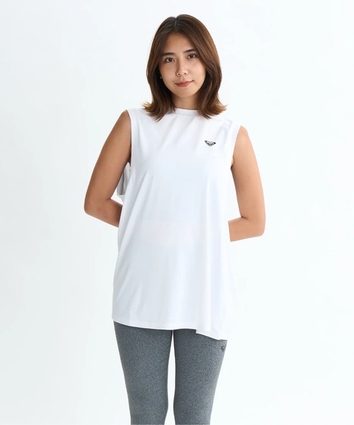 ROXY（ロキシー）の「FEEL THE WIND TANK/ロキシー水陸両用速乾UVケアバックカッティングデザインノースリーブ・タンクトップ（水着）（タンクトップ・レディース・ホワイト/ブラック/ピンク・MEDIUM/LARGE/SMALL）」の16枚目の写真