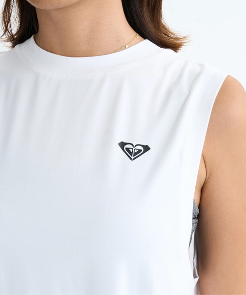 ROXY（ロキシー）の「FEEL THE WIND TANK/ロキシー水陸両用速乾UVケアバックカッティングデザインノースリーブ・タンクトップ（水着）（タンクトップ・レディース・ホワイト/ブラック/ピンク・MEDIUM/LARGE/SMALL）」の10枚目の写真