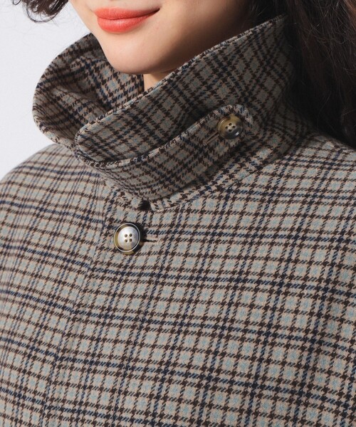 BEAMS BOY（ビームスボーイ）の「ガンクラブ チェック コート（ステンカラーコート・レディース・ベージュ/ネイビー・1/2）」の17枚目の写真