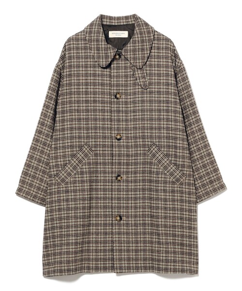 ガンクラブ チェック コート（ステンカラーコート）｜BEAMS BOY