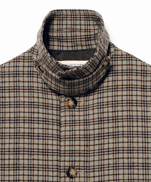 【ぽこてけ】beamsf ラグランコート38ガンクラブチェック ぽこてけ】beamsf ラグランコート38ガンクラブチェック BEAMS F