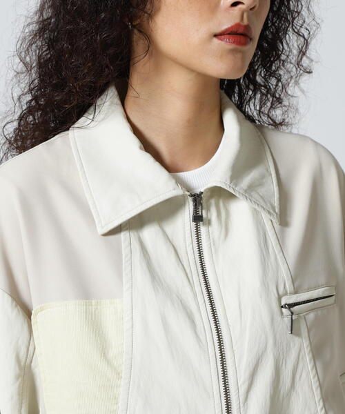 AULA AILA（アウラアイラ）の「AULA AILA/アウラアイラ/BALLOON HEM BLOUSON/バルーンヘムブルゾン（ブルゾン・レディース・ブラック/ホワイト系2・0）」の22枚目の写真