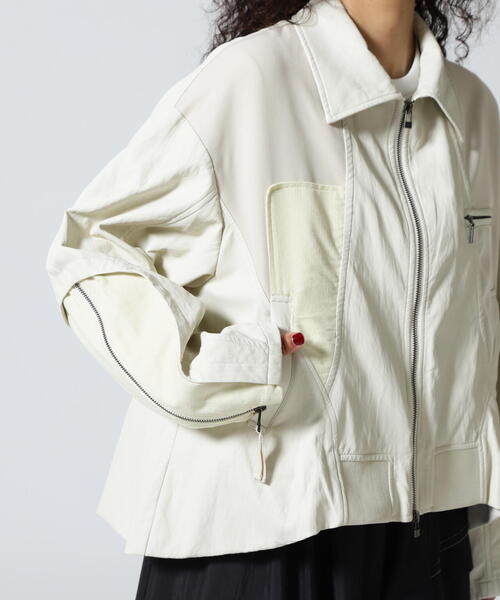 AULA AILA（アウラアイラ）の「AULA AILA/アウラアイラ/BALLOON HEM BLOUSON/バルーンヘムブルゾン（ブルゾン・レディース・ブラック/ホワイト系2・0）」の17枚目の写真