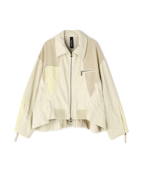 AULA AILA（アウラアイラ）の「AULA AILA/アウラアイラ/BALLOON HEM BLOUSON/バルーンヘムブルゾン（ブルゾン・レディース・ブラック/ホワイト系2・0）」の13枚目の写真