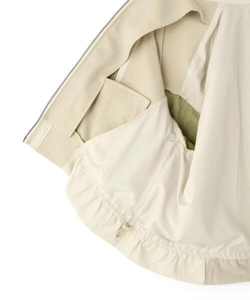 AULA AILA（アウラアイラ）の「AULA AILA/アウラアイラ/BALLOON HEM BLOUSON/バルーンヘムブルゾン（ブルゾン・レディース・ブラック/ホワイト系2・0）」の9枚目の写真