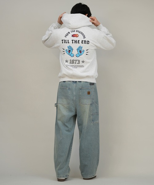 SANTA CRUZ（サンタクルーズ）の「【限定】SANTACRUZ/サンタクルーズ フルジップパーカー バックプリント 502254301（パーカー・メンズ・ライトブラック/シルバーグレー・M/L/XL）」の19枚目の写真