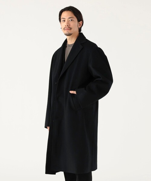 B:MING by BEAMS（ビーミングバイビームス）の「タスマニアウール チェスターコート 25FW（防風）（チェスターコート・メンズ・グレー/ブラック・M/S/XL/L）」の6枚目の写真