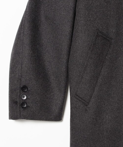 B:MING by BEAMS（ビーミングバイビームス）の「タスマニアウール チェスターコート 25FW（防風）（チェスターコート・メンズ・グレー/ブラック・M/S/XL/L）」の9枚目の写真
