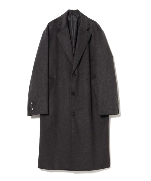 B:MING by BEAMS（ビーミングバイビームス）の「タスマニアウール チェスターコート 25FW（防風）（チェスターコート・メンズ・グレー/ブラック・M/S/XL/L）」の12枚目の写真