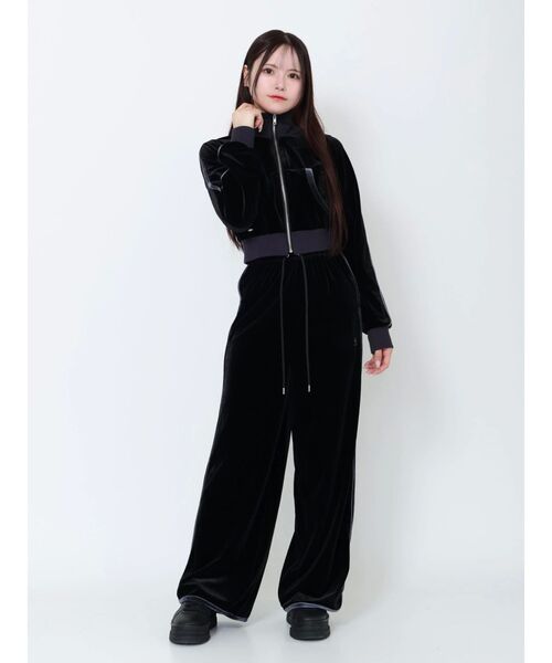 EATME（イートミー）の「【SETUP着用可】バイカラーベロアラインパンツ（その他パンツ・レディース・ピンク/グレー/ブラック・FREE）」の6枚目の写真