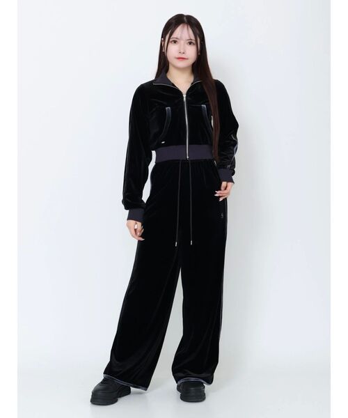 EATME（イートミー）の「【SETUP着用可】バイカラーベロアラインパンツ（その他パンツ・レディース・ピンク/グレー/ブラック・FREE）」の7枚目の写真