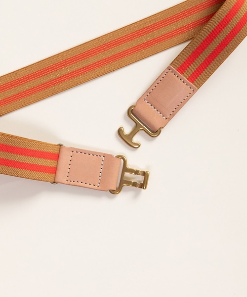 CHILD WOMAN（チャイルドウーマン）の「真鍮バックル 牛革×ゴムベルト（ベルト・レディース・ネイビー/ブラウン・FREE）」の11枚目の写真