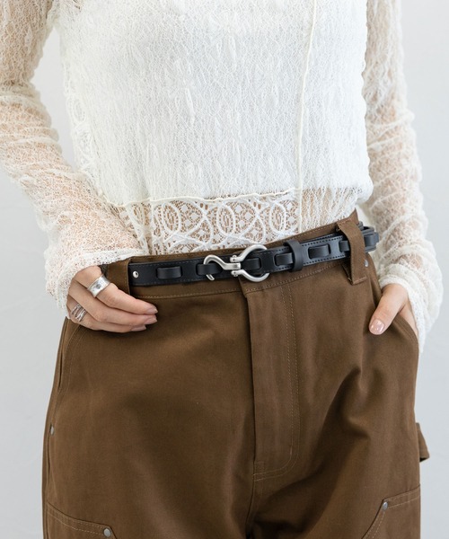 RAGEBLUE（レイジブルー）の「フックベルト（ベルト・レディース・ブラック・FREE）」の7枚目の写真