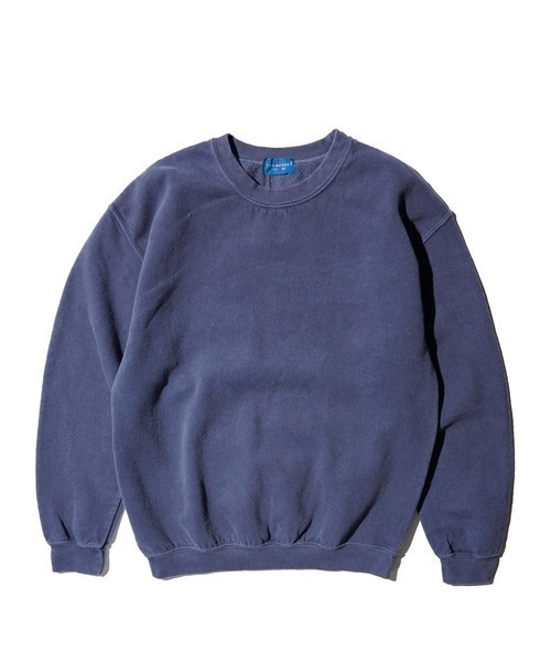 TOWNCRAFT(タウンクラフト)の「TOWN CRAFT タウンクラフト / 90S PIGMENT CREW SWEAT ピグメント加工(スウェット・メンズ・オリーブ/ネイビー/パープル/ピンク/ブラック/ライトブルー/グレー/ターコイズブルー/ブルーグレー/エメラルド/ダークブラウン/インディゴブルー/ダークネイビー/ナチュラル・X-LARGE/LARGE/MEDIUM/XX-LARGE)」の12枚目の写真