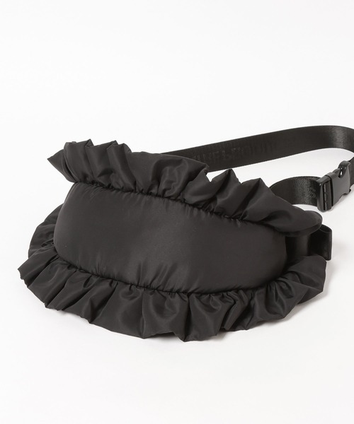 THEATRE PRODUCTS（シアタープロダクツ）の「THEATRE PRODUCTS(シアタープロダクツ)/別注パフフリルラウンドショルダー（ショルダーバッグ・レディース・ブラック/グレイッシュベージュ・FREE）」の5枚目の写真