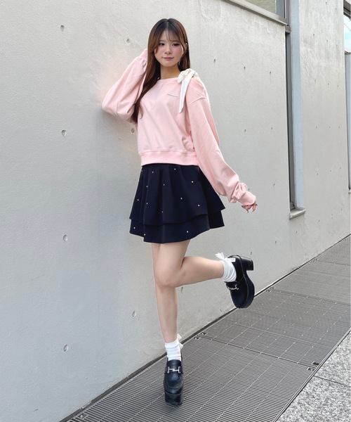 リボンワンショルトレーナー（スウェット）｜one way（ワンウェイ）の