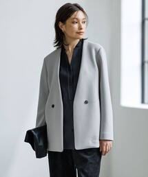 ICB（アイシービー）の「コンパクトWフェイス ノーカラージャケット（ノーカラージャケット）」