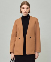 ICB（アイシービー）の「コンパクトWフェイス ノーカラージャケット（ノーカラージャケット）」