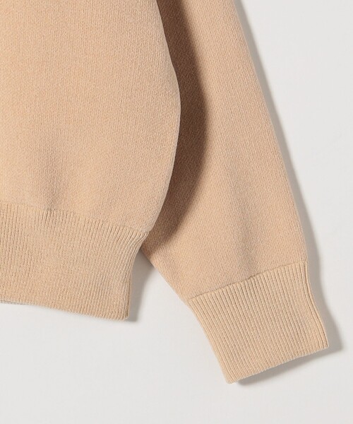 SHIPS any:〈手洗い可能〉モールヤーン クルーネック ロゴ 千鳥柄 プル