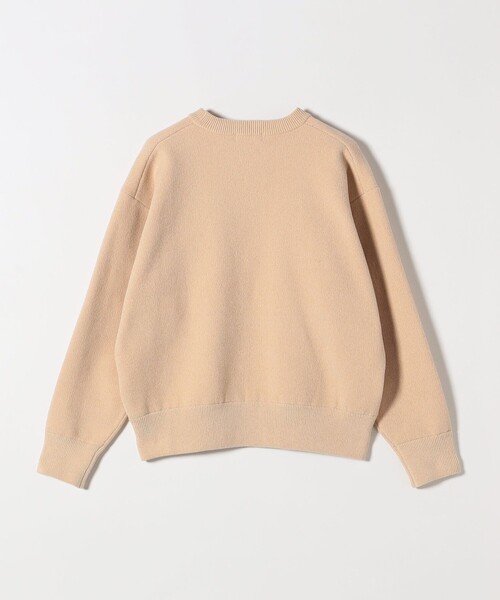 SHIPS any:モールヤーン クルーネック ロゴ 千鳥柄 プルオーバーニット SHIPS any:〈手洗い可能〉モールヤーン クルーネック ロゴ 千鳥柄 プル