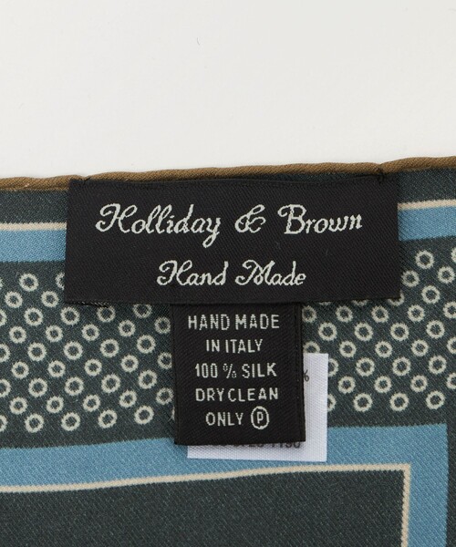 UNITED ARROWS(ユナイテッドアローズ)の「<HOLLIDAY&BROWN>サークル ポケットチーフ(ポケットチーフ・メンズ・ワイン/グレー系・FREE)」の8枚目の写真