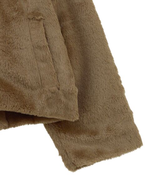 earth music&ecology（アースミュージックアンドエコロジー）の「【2025AW】ファーショートブルゾン（ブルゾン・レディース・クリーム/モカ/ブラウン・FREE）」の16枚目の写真