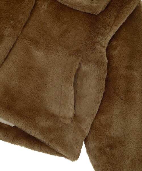 earth music&ecology（アースミュージックアンドエコロジー）の「【2025AW】ファーショートブルゾン（ブルゾン・レディース・クリーム/モカ/ブラウン・FREE）」の19枚目の写真