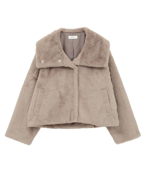 earth music&ecology（アースミュージックアンドエコロジー）の「【2025AW】ファーショートブルゾン（ブルゾン・レディース・クリーム/モカ/ブラウン・FREE）」の22枚目の写真